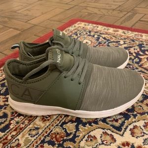 olive green Nautical sneakers